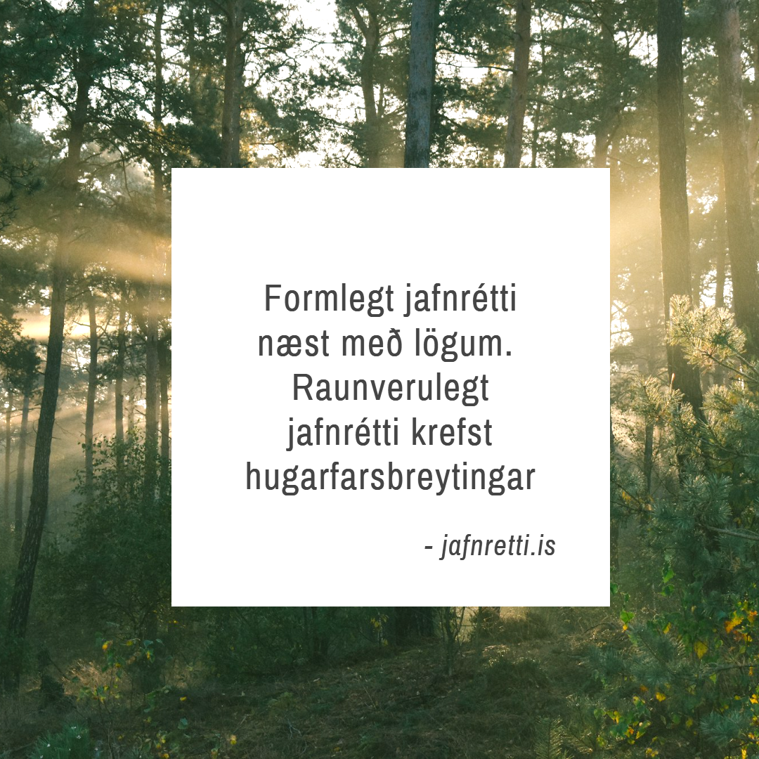 Raunverulegt jafnrétti